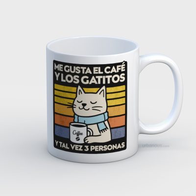 Me gusta el café y los gatitos... y tal vez 3 personas